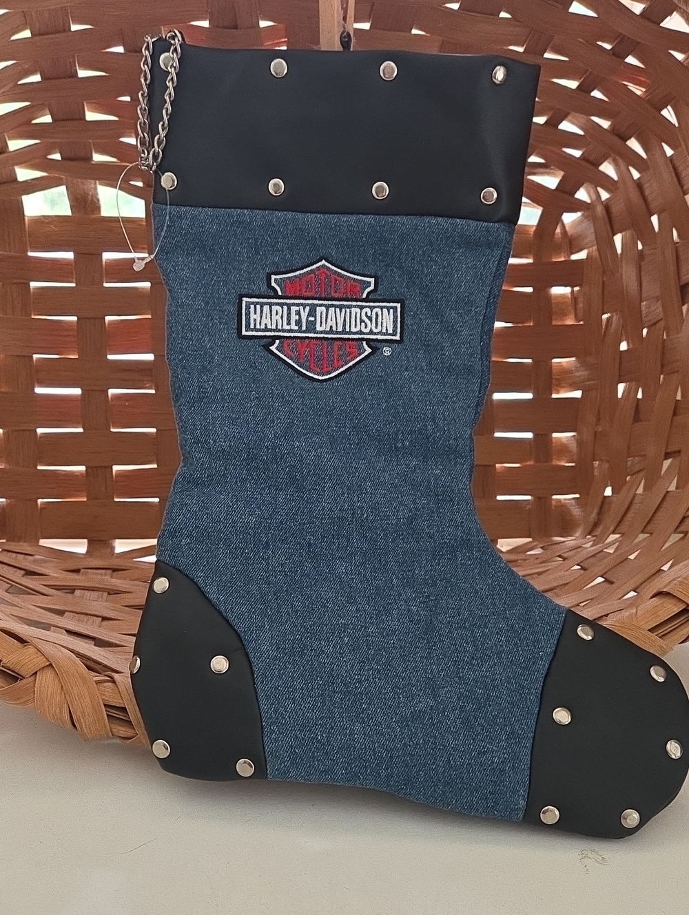 2001 HARLEY DAVIDSON MOTOR CYCLES OFFICIAL LICENSED HOLIDAY STOCKING